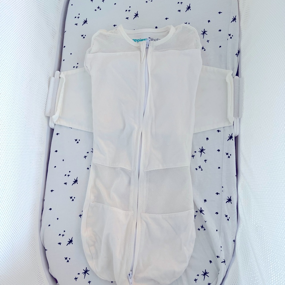 SNOO Happiest Baby Sleep Sack Swaddle - Size Small (White)
